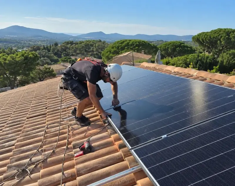 Installateur panneaux solaires Cercié — pose photovoltaïque sur toiture