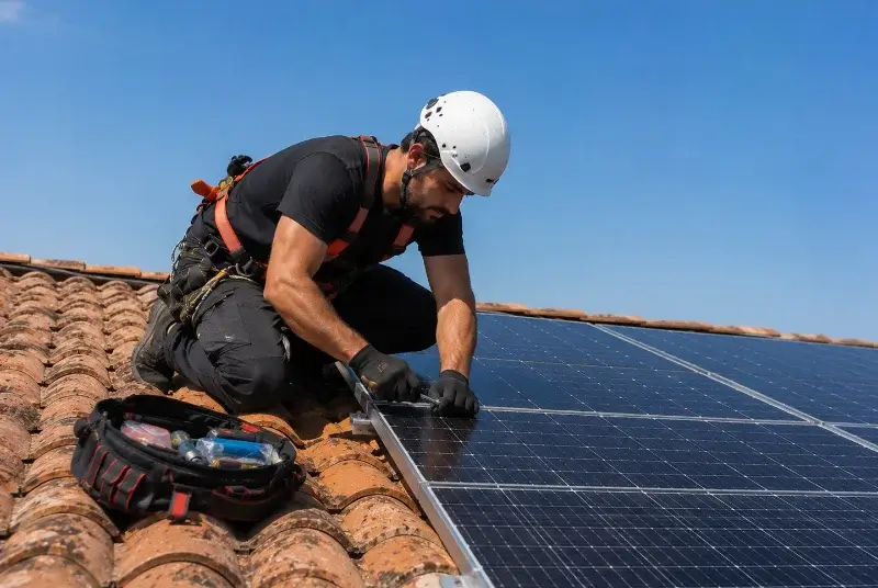 Maintenance et monitoring de panneaux solaires à Cercié